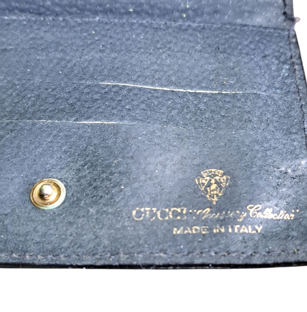 EC Vintage Gucci Monogram Wallet with Red and Blue Stripe - Picture 9 of 14